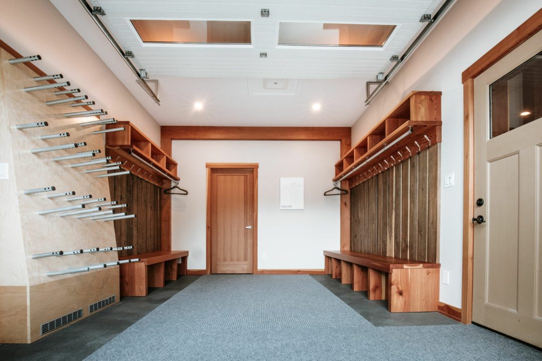 Large and spacious gear room in Revelstoke vacation property